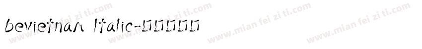 bevietnam ltalic字体转换